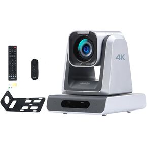 4K PTZ Camera PoE, 18X Optical Zoom, Simultaneous HDMI & SDI outputs, RTSP/RTMP(s)/SRT, Standalone IP Live Streaming to YouTube, Twitch for Meeting, Church, Event, Teaching