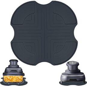 Silicone Heat Resistant Trivet Pad for Ninja Crispi Air Fryer, Non-Slip Protective Mat for Countertops Easy-to-Clean Accessories Compatible for Ninja Air FN101GY/FN101SG/FN101ST (Mint Green)