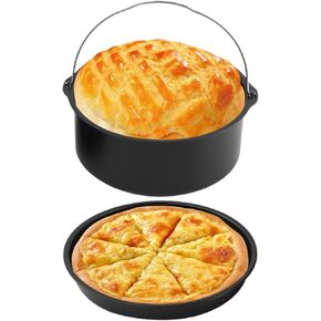 2pcs/إكسسوارات مقلاة الهواء ، برميل كعكة مقلاة الهواء ، مقلاة الهواء ، مقلاة ، علب الكعكة الفولاذية.