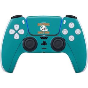 Skinit Decal Gaming Skin Compatible with PS5 Controller - Officially Licensed NFL Miami Dolphins Helmet Design