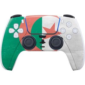 Skinit Decal Gaming Skin Compatible with PS5 Controller - Morocco Flag Distressed Design