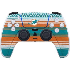 Skinit Decal Gaming Skin Compatible with PS5 Controller - Officially Licensed NFL Miami Dolphins Trailblazer Design