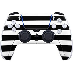 Skinit Decal Gaming Skin Compatible with PS5 Controller - Black and White Geometric Shapes Design