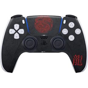Skinit Decal Gaming Skin Compatible with PS5 and Compatible with PS5 Digital Edition DualSense Controller - Skinit Originally Designed Red Dragon Design
