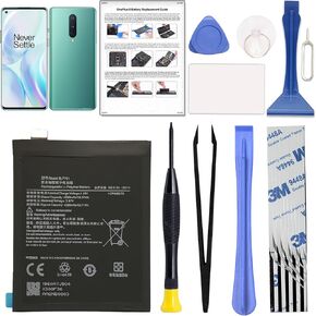 GREEN FUSION New BLP761 Replacement Battery Compatible with OnePlus 8 (Not for OnePlus 8T), New Upgraded Li-ion Battery Kit, Includes Toolkit & Instruction