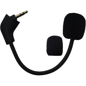 3.5mm Jack Microphone Boom Noise Cancellation Mic for Kingston HyperX Cloud, Cloud 2, Cloud Core, Cloud Pro Silver, Cloud X & Cloud II 1st Version Use for Xbox One PC Gaming