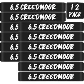 12 Pack Magsaddle 6.5 Creedmoor Magazine Marking Bands 6.5 Creedmoor Ammo Caliber Label Bands Identification Marker Holster Accessories