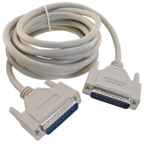 CablesOnline 10ft. DB25 Male to Male 25-Conductor Fully-Wired Serial, Parallel or SCSI Straight-Through Cable, S-0010