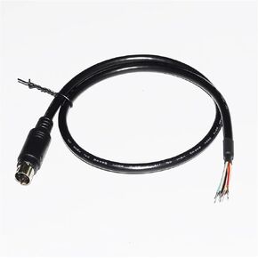 MD6 6PIN MD8 8PIN Mini DIN Male Connector Serial Adapter Breakout Programming Cable for CNC PLC Inverter SERVO Driver HMI Sensor(5M,MD8 Male)