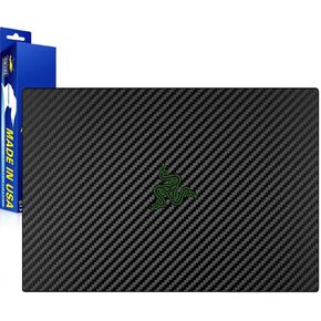 ArmorSuit MilitaryShield Black Carbon Fiber Skin Vinyl Wrap for Razer Blade 16 (2023) - Lid