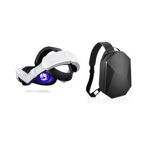 ANNAPRO Battery Head Strap and Carrying Case for Meta Quest 3, Black Case