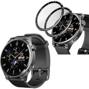 TOZO S5 Smart Watch (Answer/Make Calls), 1.43’’ AMOLED Smart Watches S5 Smart Watch Screen Protector 2 Part