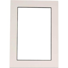 12x36 Mat Bevel Cut for 10x30 Photos - Acid Free White with Black Core Precut Matboard - For Pictures, Photos, Framing - 4-ply Thickness