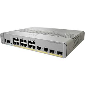 Cisco Catalyst 3560CX-12PC-S Network Switch, 12 Gigabit Ethernet (GbE) Ports, 8 PoE+ Outputs, 240W PoE Budget, 2 1G SFP and 2 1G Copper Uplinks, Enhanced Limited (WS-C3560CX-12PC-S)