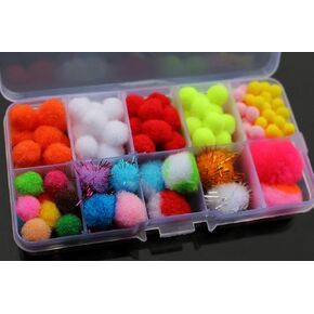100 pcs Assorted Egg Glo Bug Fly Fishing Trout Egg Fly Tying Materials Free Box