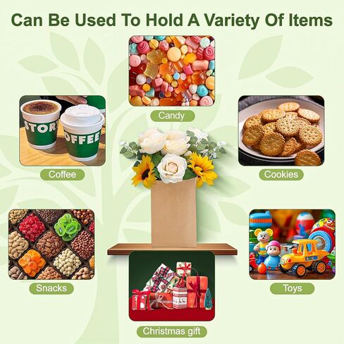 24 قطعة من اكياس هدايا الحفلات من ورق كرافت مع مقابض، 8 الوان، اكياس هدايا صغيرة بالوان قوس قزح لعيد ميلاد الاطفال ومستلزمات الحفلات والزفاف وحفلات استقبال المولود والحرف اليدوية وهدايا الكريسماس، in Kuwait