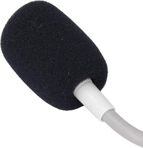 Yoidesu Mic Replacement for Barracuda X Game Headset, 3.5mm Detachable Gaming Boom Microphone with Foam (White) in Saudi Arabia