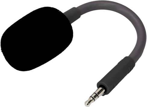 Yoidesu Mic Replacement for Barracuda X Game Headset, 3.5mm Detachable Gaming Boom Microphone with Foam (White) in Saudi Arabia