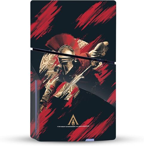 تصاميم القضية الرئيسية مرخصة رسميا Assassin's Creed Odyssey Artsey Kassandra Vinyl Gaming Skin Mucal متوافق مع Sony PlayStation 5 PS5 Slim/Pro Disc Edition Console & DualSense Controller in Kuwait