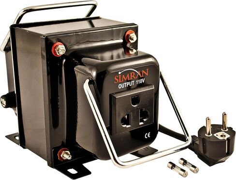 Simran THG-1000T Step Up & Down Voltage Transformer Converter for 110V & 220v/240V, 1000W, Black in Saudi Arabia