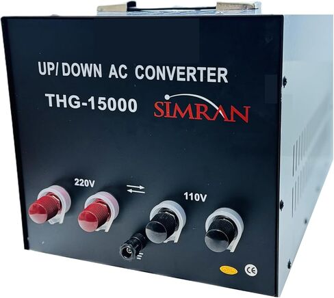 Simran THG-1000T Step Up & Down Voltage Transformer Converter for 110V & 220v/240V, 1000W, Black in Saudi Arabia