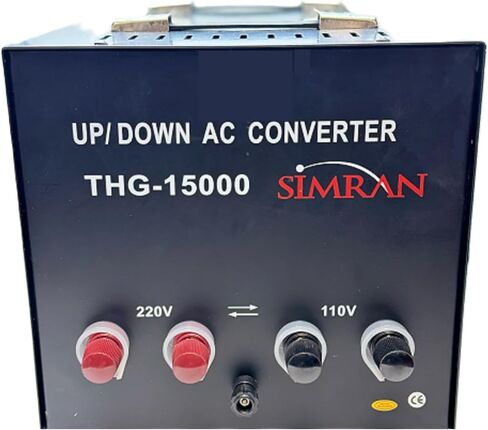 Simran THG-1000T Step Up & Down Voltage Transformer Converter for 110V & 220v/240V, 1000W, Black in Saudi Arabia