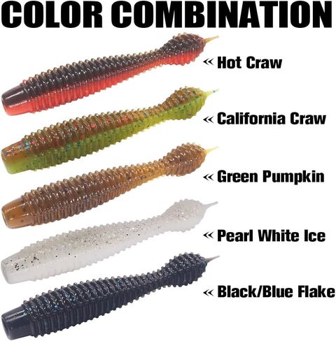 Ned-Rig-Kit-Finesse-Baits-Soft-Plastic-Worms-Fising-إغراء لعصا البيس سويمبيت جراد البحر السحر Shroom Ned Jig Head Kit in Kuwait