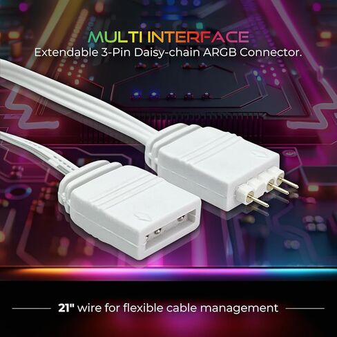 Aurawave GPU Support Bracket ، حامل بطاقة الفيديو المضاد لـ SAG ، قوس GPU قابل للتعديل مع قاعدة المغناطيس ، دعم بطاقة رسومات ARGB 5V 3PIN 67-110 مم (أسود) in Kuwait