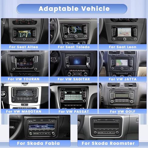 Hikity 8 Core 4+64GB لـ VW Jetta Passat Tiguan Skoda Seat Android 13 Car Stereo Carplay ، 9 بوصة IPS شاشة اللمس Android Auto Car Radio مع 59 UI App in Saudi Arabia