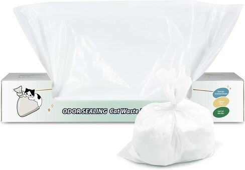Odor Sealing Waste Disposal Bags S/200 Count Cat Litter Bags Unscented Cat poop bags Large Capacity Diaper Disposal or Pet Waste Bags[Color:Blue] in Saudi Arabia