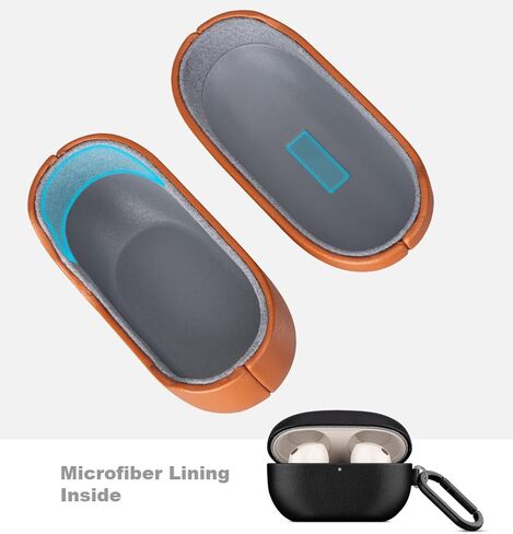 Case Case متوافق مع Sony WF -1000XM5 ، حالة جلدية نباتية على غرار ألياف الكربون مصممة لسماعات الأذن WF1000XM5 COVER 2023 ، الغطاء الصلب الواقي للرجال/النساء - الأسود in Kuwait