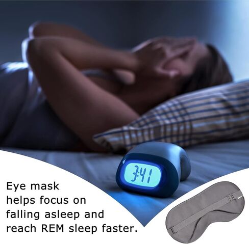 100% Tencel Sleep+mask - Eye Mask Sleeping Mask, Sleep Eye Mask Men, Light Blocking Sleep Masks for Women, Eye Shade Cover for Travel, Night Eye Masks Sleep Blindfold Eye Pillow Blackout Black Eyemask in Saudi Arabia