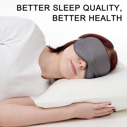 100% Tencel Sleep+mask - Eye Mask Sleeping Mask, Sleep Eye Mask Men, Light Blocking Sleep Masks for Women, Eye Shade Cover for Travel, Night Eye Masks Sleep Blindfold Eye Pillow Blackout Black Eyemask in Saudi Arabia
