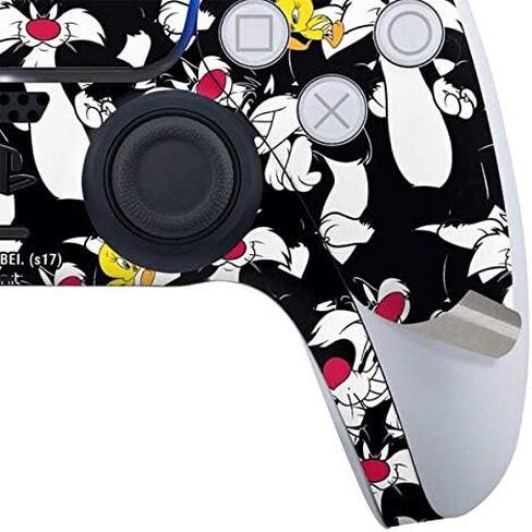Skinit Decal Gaming Skin Compatible with PS5 Controller - Officially Licensed Looney Tunes Sylvester Super Sized Pattern Design in Saudi Arabia