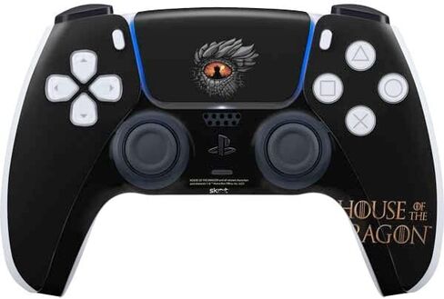 Skinit Decal Gaming Skin Compatible with PS5 Controller - Officially Licensed HBO House of The Dragon Burning Dragon Design in Saudi Arabia