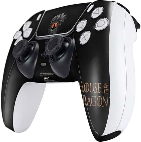 Skinit Decal Gaming Skin Compatible with PS5 Controller - Officially Licensed HBO House of The Dragon Burning Dragon Design in Saudi Arabia