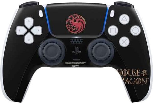 Skinit Decal Gaming Skin Compatible with PS5 Controller - Officially Licensed HBO House of The Dragon Burning Dragon Design in Saudi Arabia