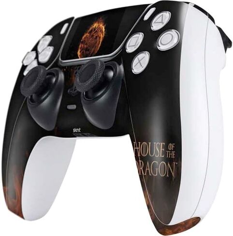 Skinit Decal Gaming Skin Compatible with PS5 Controller - Officially Licensed HBO House of The Dragon Burning Dragon Design in Saudi Arabia