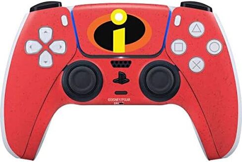 Skinit Skinit Gaming Gaming Skiner مع وحدة تحكم PS5 - ديزني المرخص رسميًا تصميم الشعار الرئيسي Incredibles in Saudi Arabia