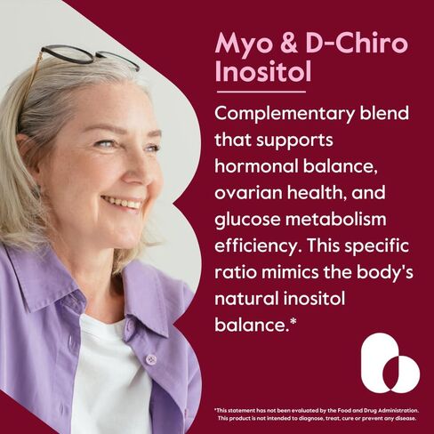 BESTVITE Myo & D-Chiro Inositol (120 كبسولة نباتية) - نسبة 40:1 - بدون ستيرات - نباتي - غير معدل وراثيًا - خالي من الغلوتين in Saudi Arabia