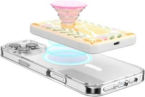 PopSockets PowerPack for MagSafe, Portable Phone Charger, Magnetic Wireless Portable Charger, 5000mAh - Desert Mosaic in Saudi Arabia