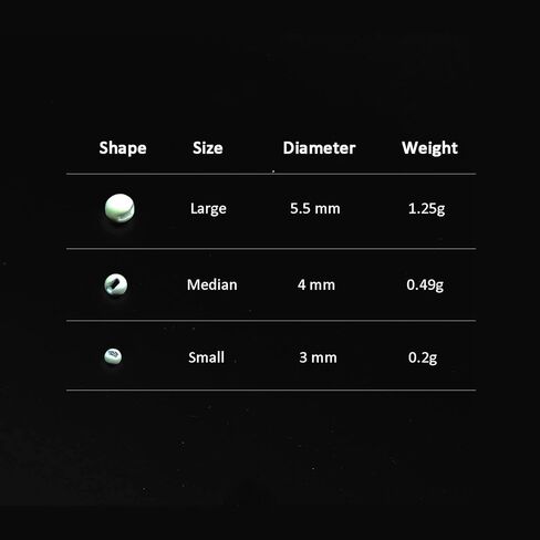 30 pcs/lot توهج في أحجام Dark 3 ذات الأحجام المصممة المصممة المصممة بشكل جميل مصممة من طراز تنغستن يطير بالخرز (3 مم) in Kuwait