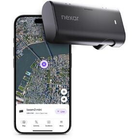 Nexar Beam2 Mini Dash Cam Car Camera 256GB Storage 24H Parking Mode Wide Angle FHD Lens Wireless Dash Camera for Cars Includes $25 OBD Hardwire Kit for Continuous Power