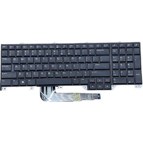 ® New Laptop with Built-in Keyboard and Screwdriver US Layout for Dell Alienware 17 R4, Alienware 17 R5 Laptop, Dell Alienware 17 Laptop US Black with Backlight 00WN4Y NSK-EE0BC 01 PK131QB1