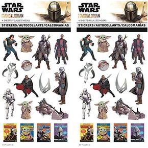 Trends International Star Wars Mandalorian 2 - The Child Standard Sticker - 4 sheet, Multicolor in Kuwait