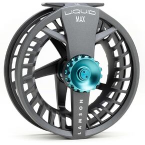 LAMSON | Liquid Max Fly Fishing Reel | Saltwater | Super Large Arbor, Pressure cast Aluminum, Waterproof Big Game Drag