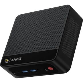 Beelink SER5 Mini PC, Mini Desktop Computer with AMD Ryzen 5 5500U(2,1-4,0 GHz, 6C/12T), 16G SO-DIMM DDR4+500GB NVMe M.2 2280 SSD, RJ45 2.5G, WiFi 6, BT 5.2, DP, HDMI, Type-C