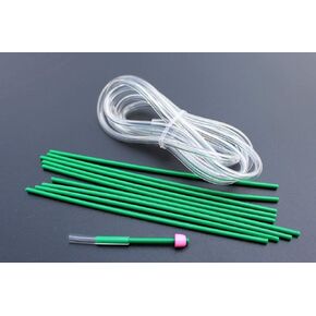 2m/lot Green Plastic Tube Kit Set PE PVC Tube Fly Tubing Clear Fly Tying Tubes Materials