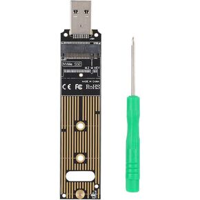JMS583 M.2 NVME to USB3.0 Riser Card for PCIe Key M SSD Adapter Card - High Speed Data Transfer - Black ABS Material - Easy Installation
