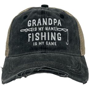 Crazy Dog T-Shirts Funny Fishing Hats Hilarous Fish Graphic Caps